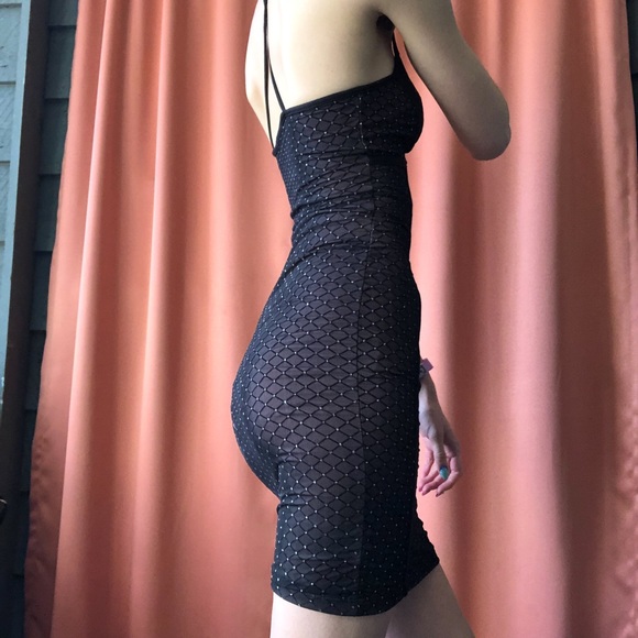 tight fitting black & sparkly party dress - Picture 2 of 4